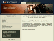 Tablet Screenshot of lawyers.lt